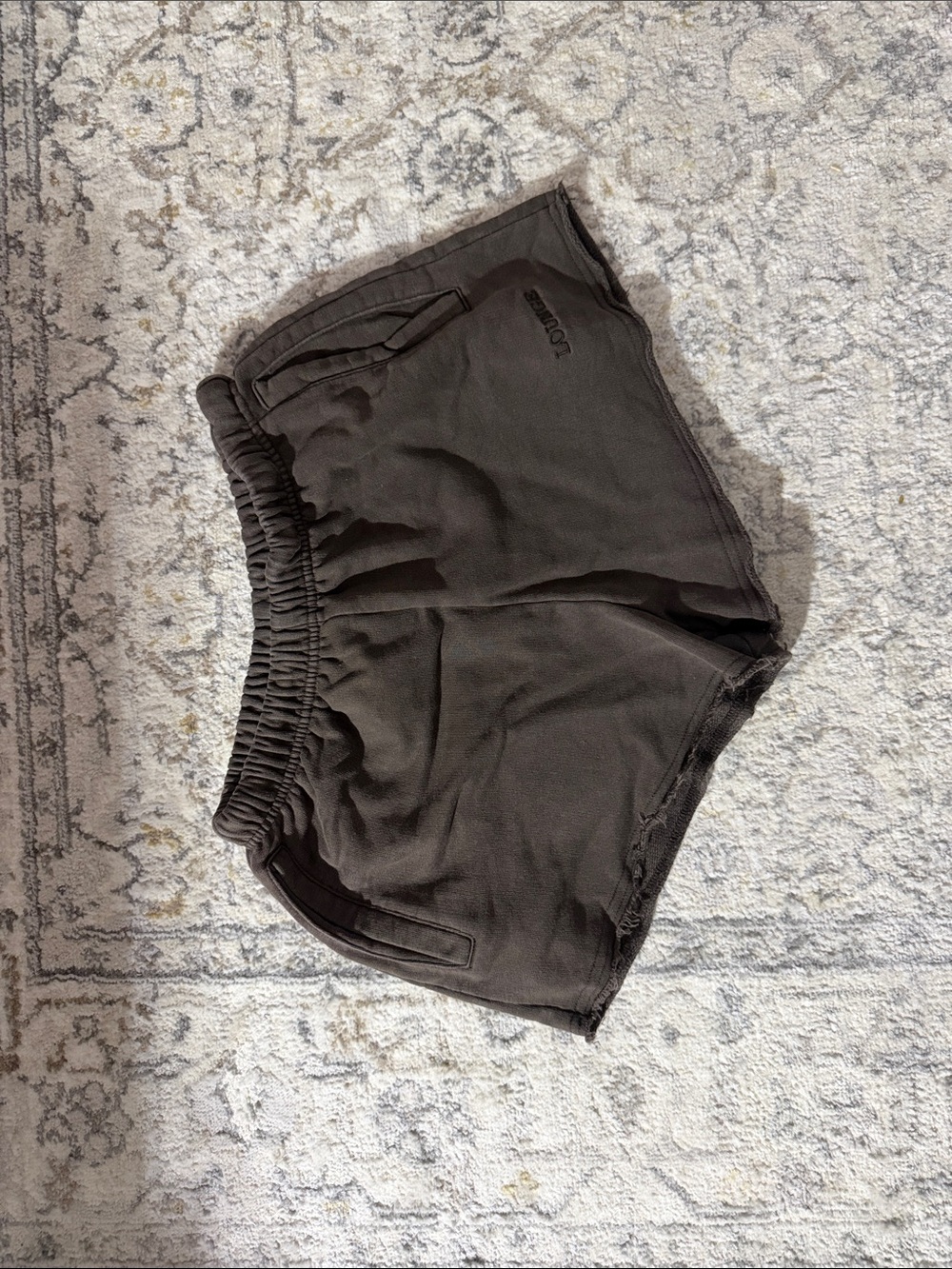Lounge High-Waist Olive Shorts